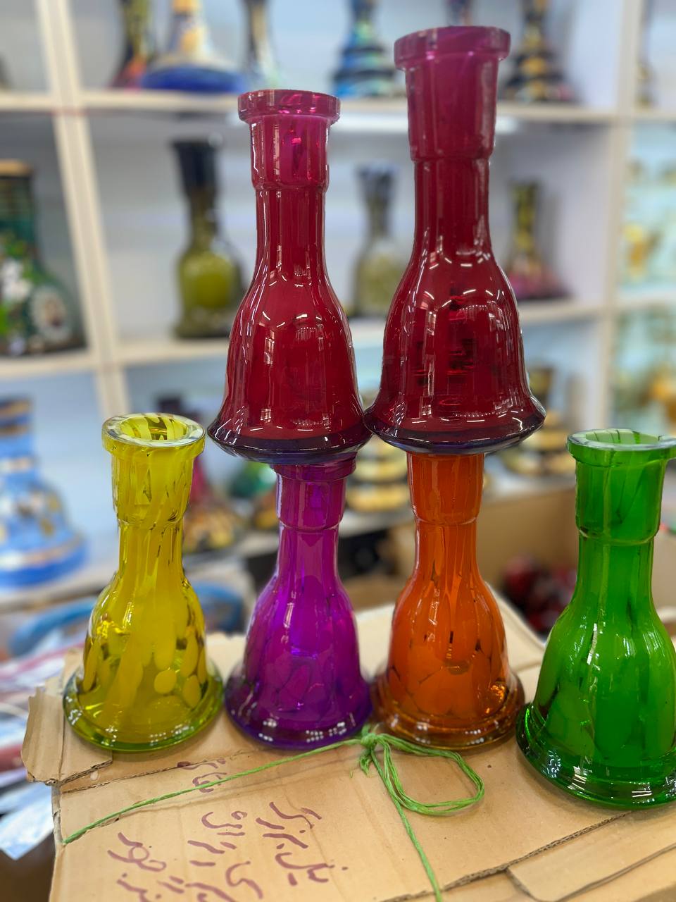 شیشه قلیان الوان رنگی