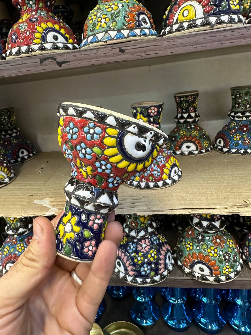 سرقلیان مادگی میناکاری متوسط